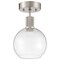 Access Lighting Port Nine Burgundy, Burgundy LED SemiFlush, Brushed Steel Finish, Clear Glass 63148LEDD-BS/CLR - alternate 2